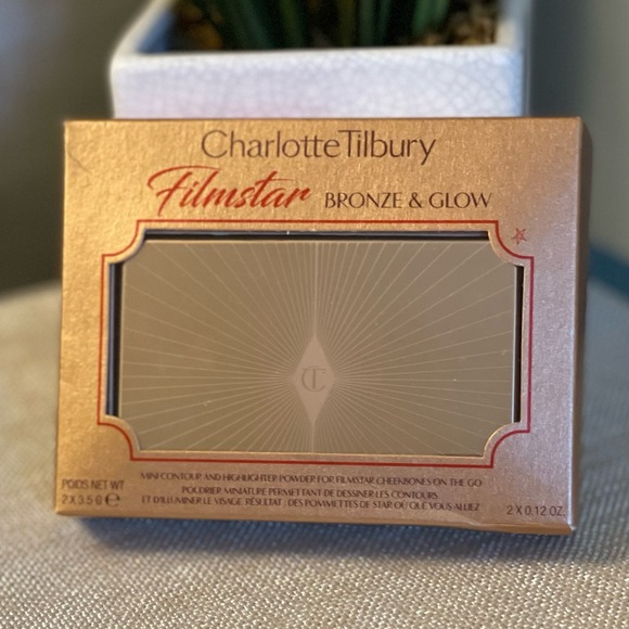 NWT Charlotte Tilbury Mini Filmstar Bronze & Glow Contour Duo Limited Edition - Picture 2 of 6